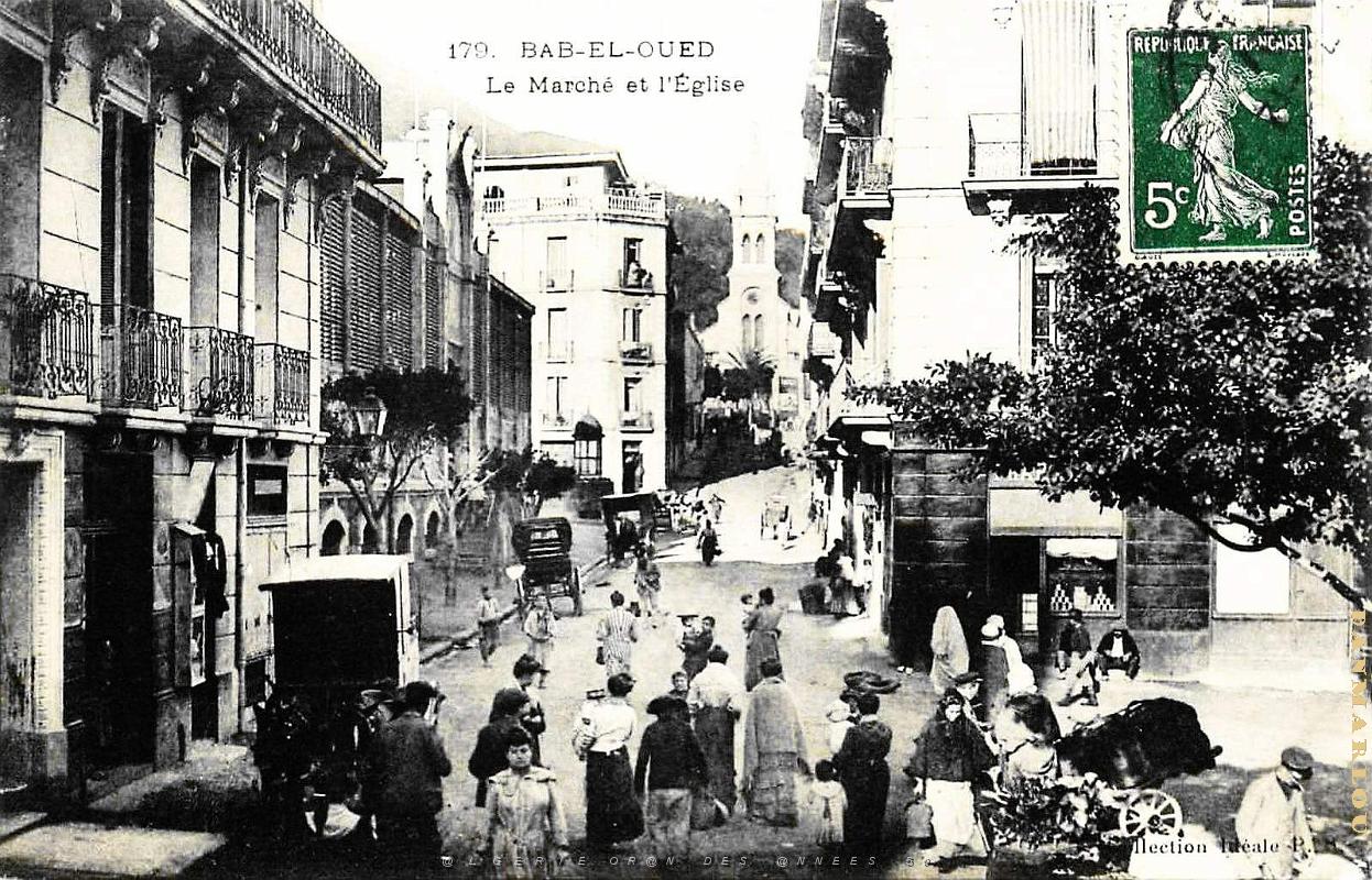 2562- Alger-Bab-el-oued - Marche et Eglise.jpg